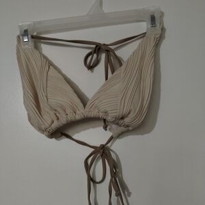 Source Unknown Cream Bikini Top